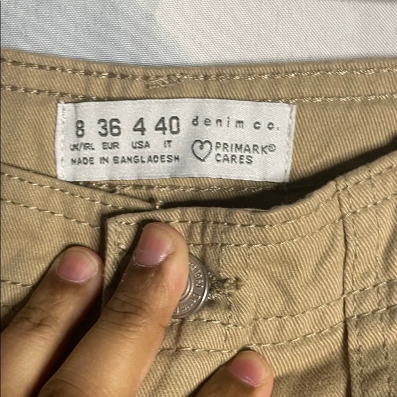 Primark Men's Beige Cargo Pants - Picture 5 of 6